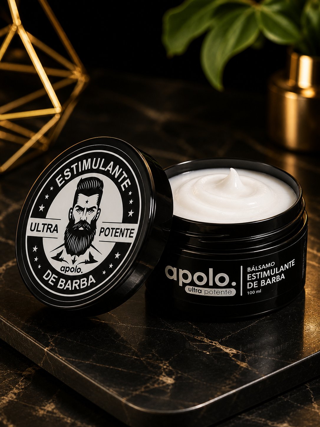 Apolo- bálsamo crecimiento de Barba